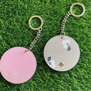 Kate Spade New York Key Chain Fob Purse Charm Leather new in plastic